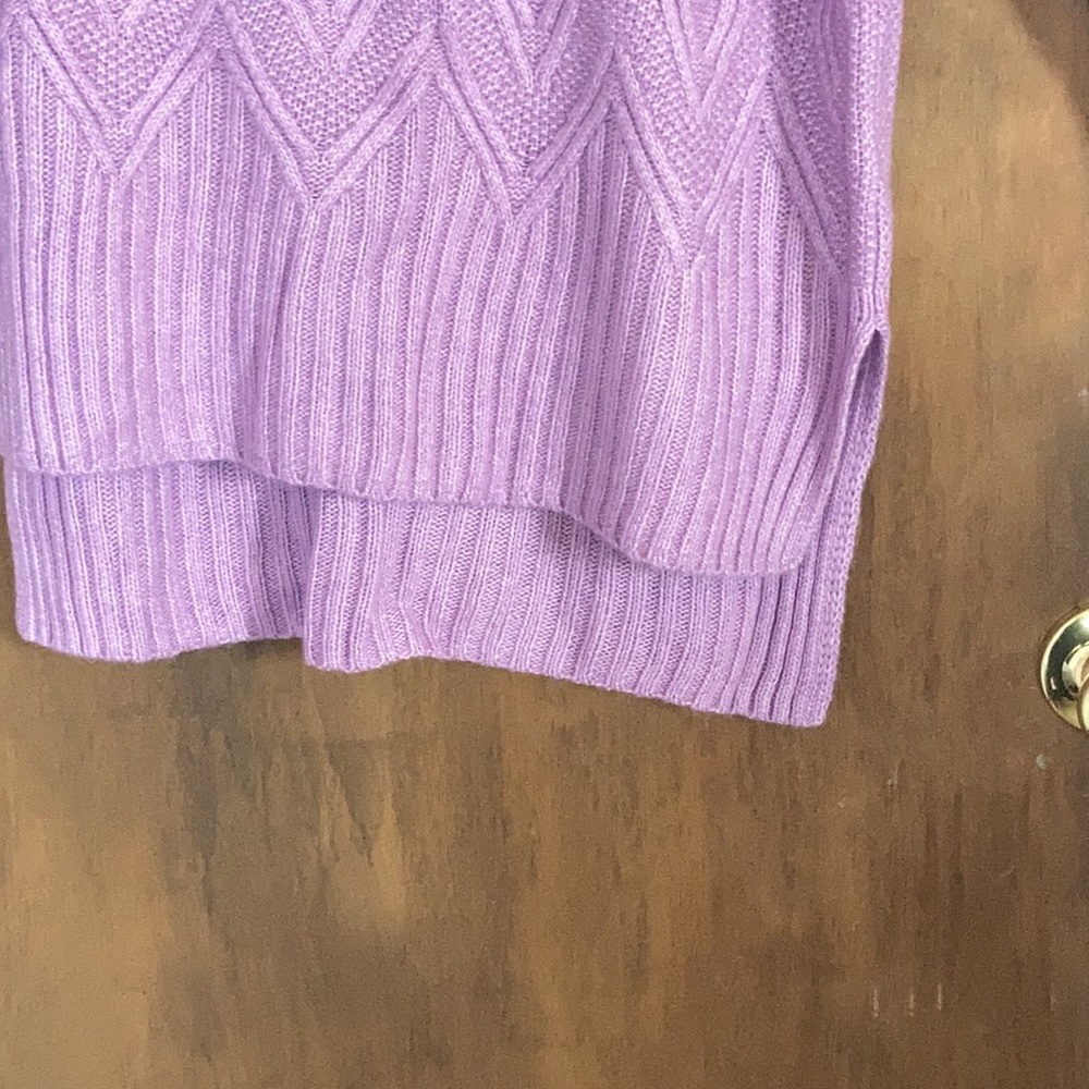Sonoma sweater cowlneck supersoft tunic lavender casual boho office M - Picture 8 of 17